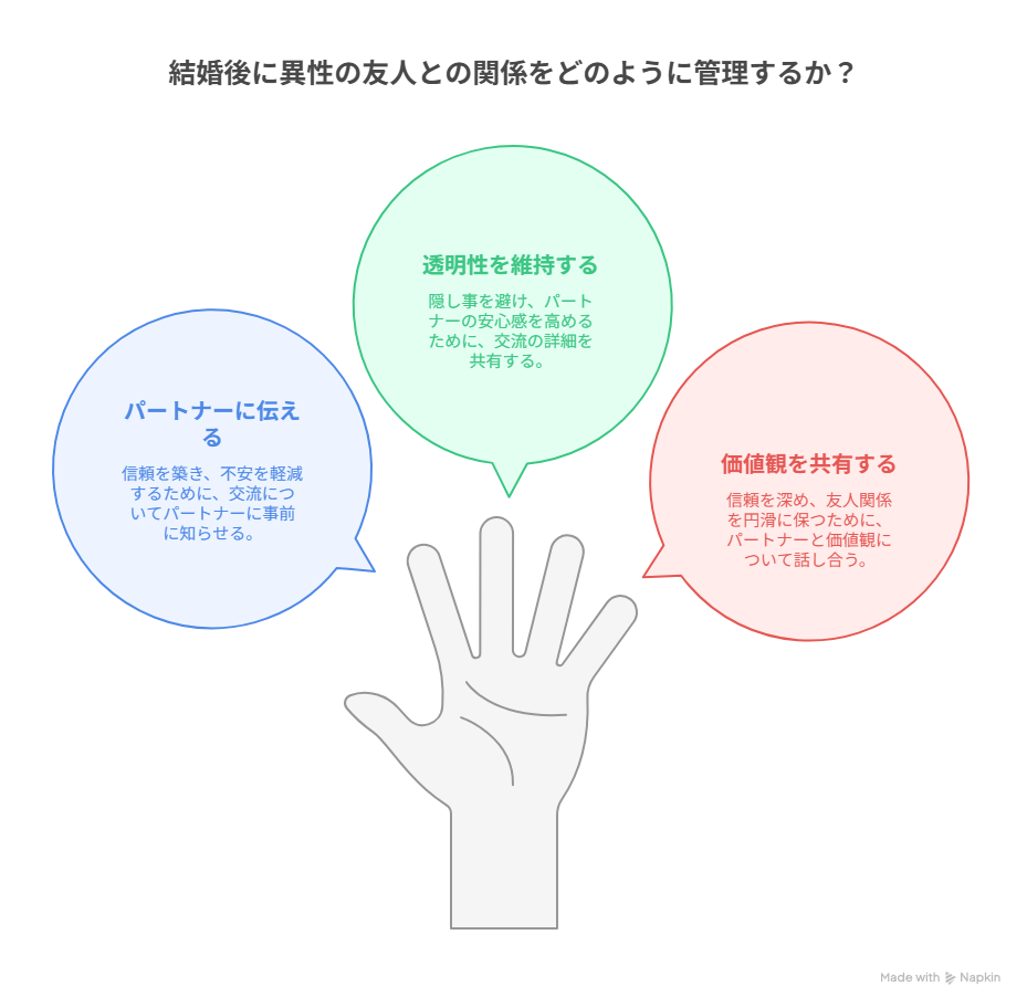 結婚後の女友達や男友達との付き合い方のポイント